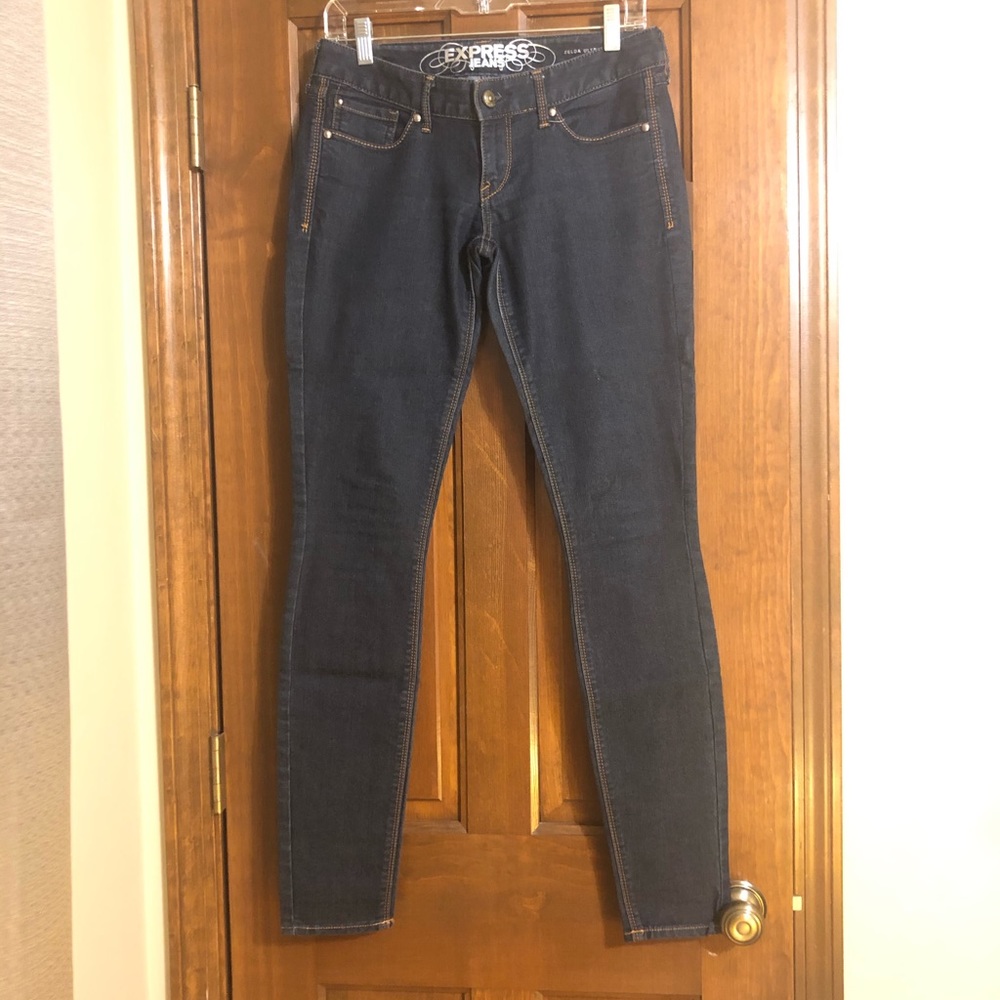 Express - Dark Blue - Jeans - Size 4